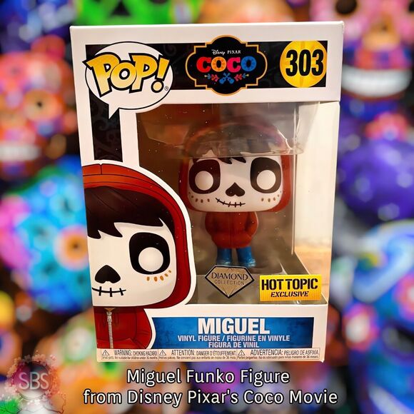 Funko Pop! Disney CoCo Miguel #303 Vinyl Figure, Hot Topic exclusive Diamond - Picture 1 of 9
